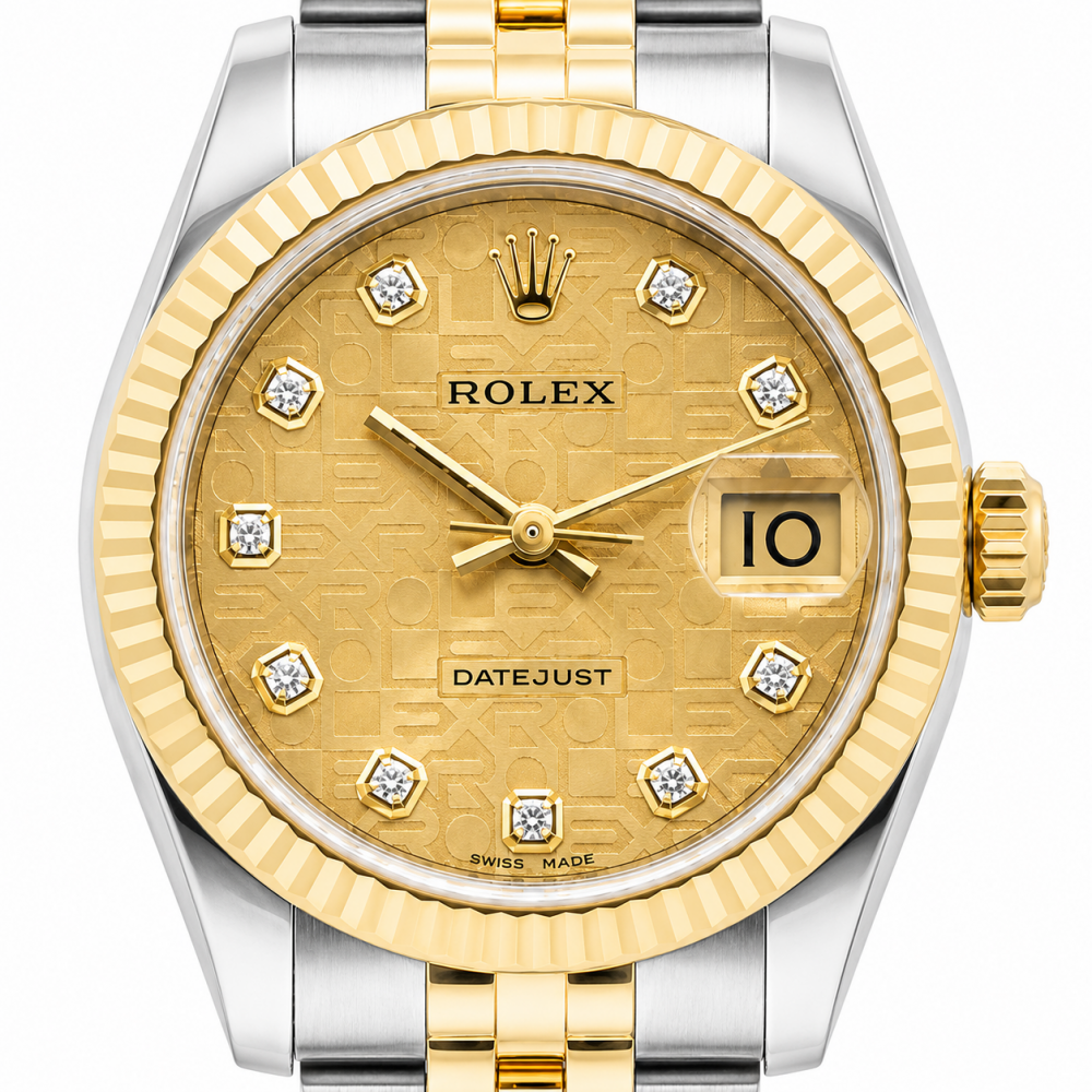Rolex Datejust 31MM 178273 Two-Tone Jubilee Diamond Dial Watch